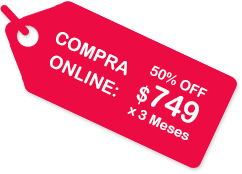 Compra ONLINE: 50% OFF: $749 x 3 Meses