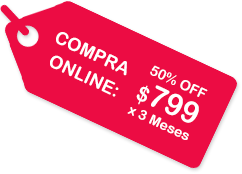 Compra ONLINE: 50% OFF: $799 x 3 Meses